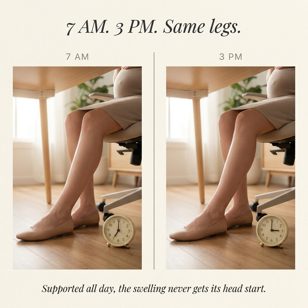 LumaBelly compression socks designed for pregnancy
