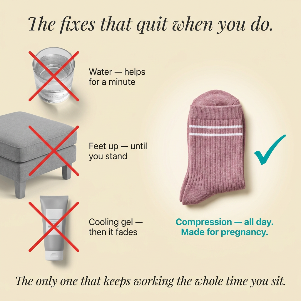 Comfortable LumaBelly pregnancy compression socks