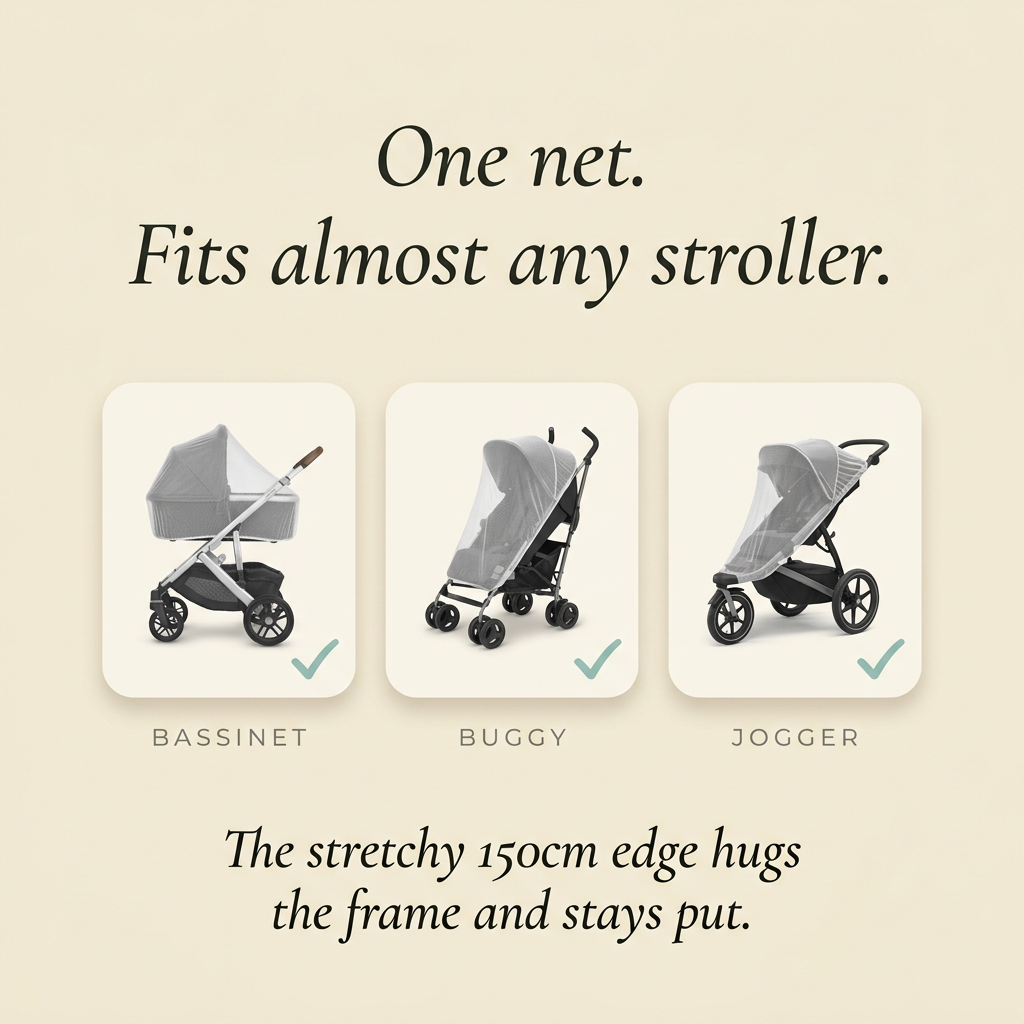 LumaBelly Baby Stroller Mosquito Net