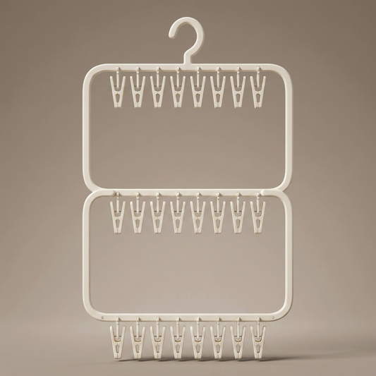 LumaBelly Baby Clothes Hanger (26 Clips)