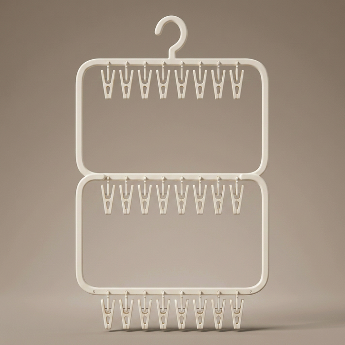 LumaBelly Baby Clothes Hanger (26 Clips)