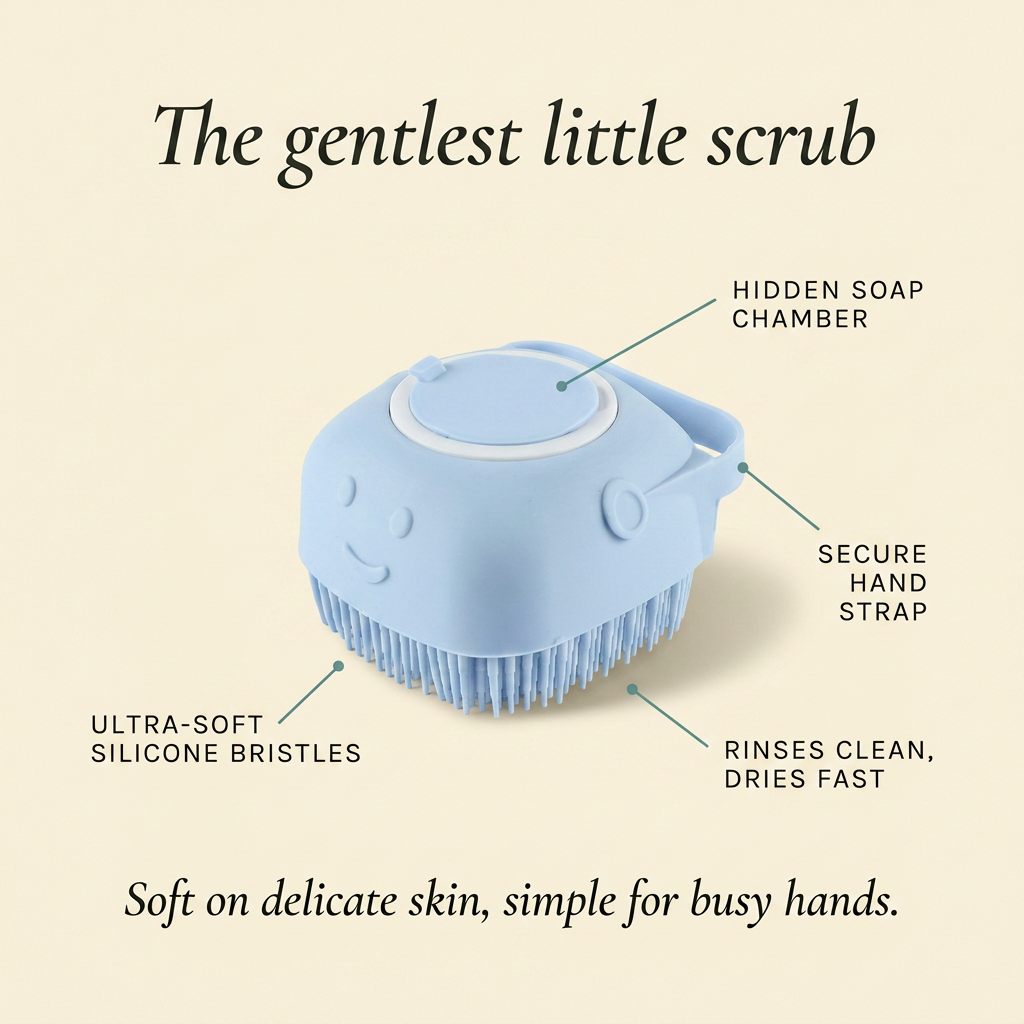 LumaBelly Baby Bath Brush