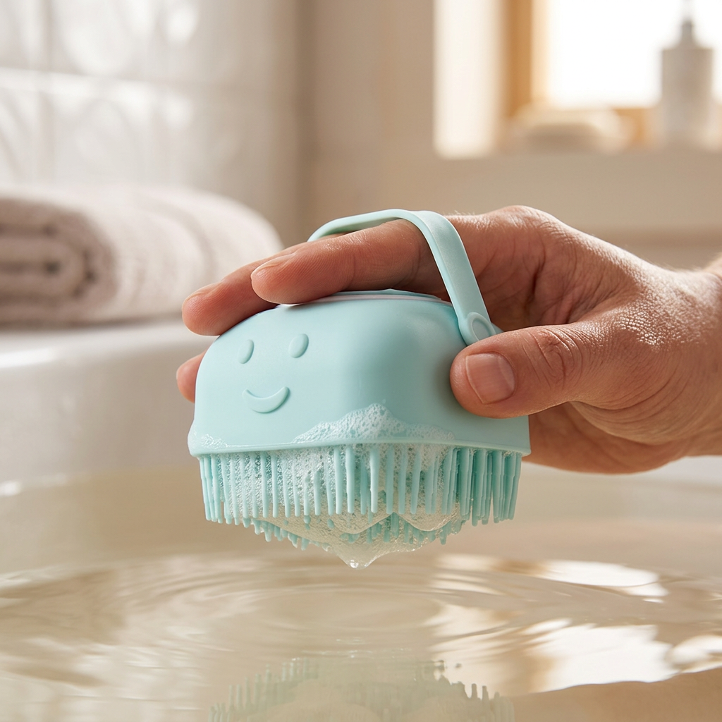 LumaBelly Baby Bath Brush
